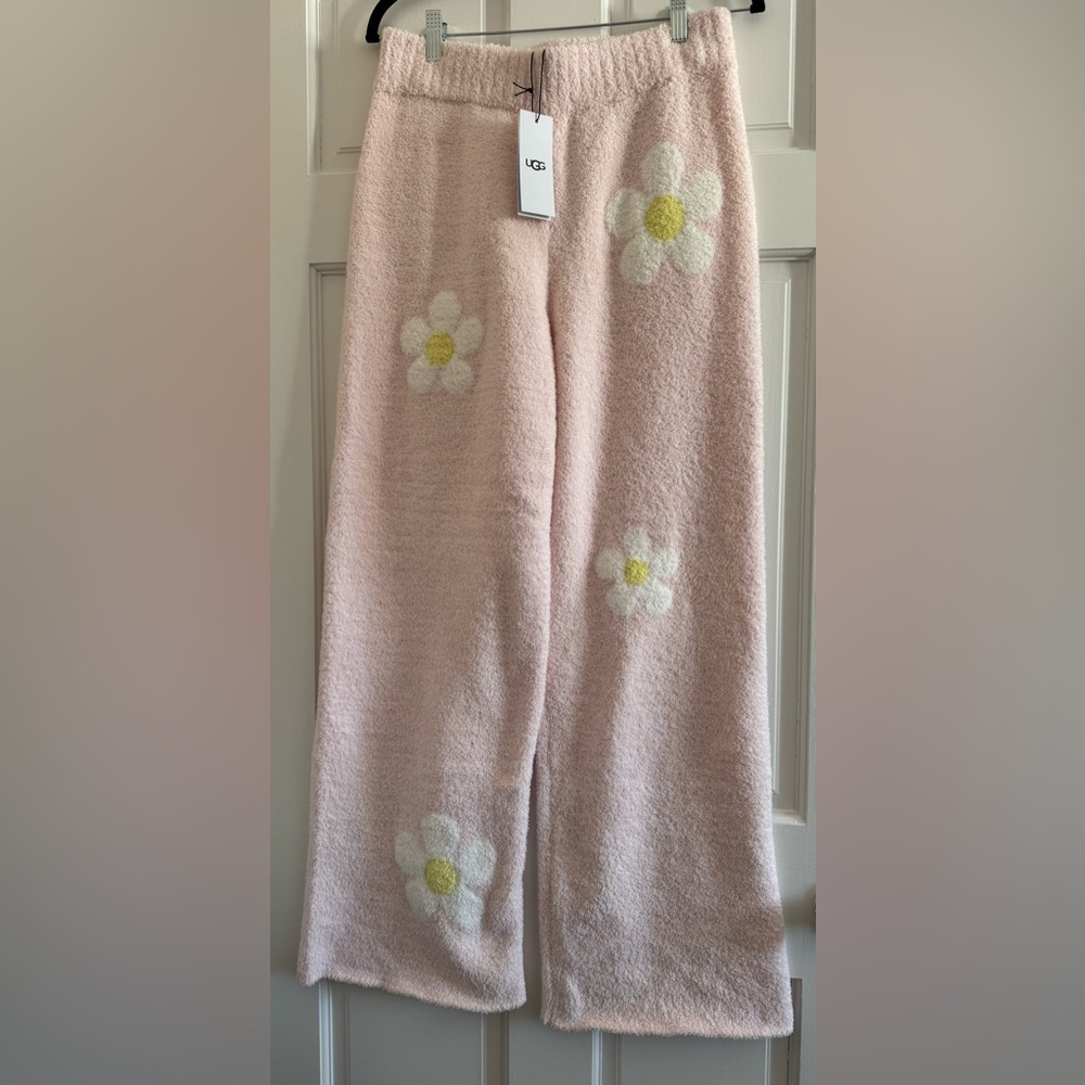 UGG Terri Wide Leg Pants in Pink Daisy Print